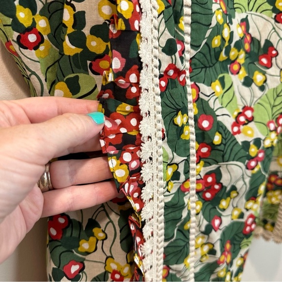 Women’s Daniel Rainn Boho Halter Tope Blouse Floral XL New w/ Tags - Picture 4 of 11